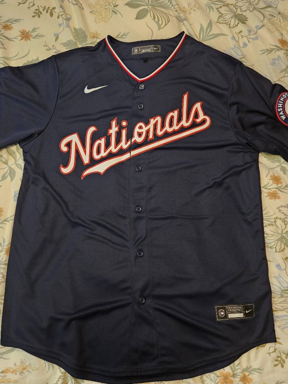 NEW Men’s Nike Washington Nationals Navy Alternate Limited Baseball Jersey